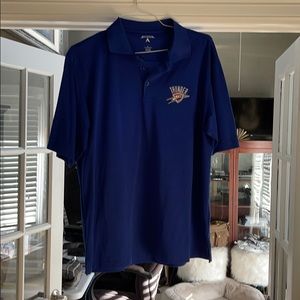OKC thunder gameday polo, dark blue